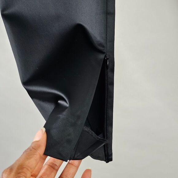 Dolce and Gabbana Black Satin Zip Hem Skinny Leg Pants - Picture 7 of 12